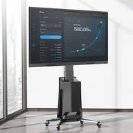 Uchwyty do telewizora - G85B - Profesjonalny elektryczny mobilny stojak TV wózek do telewizorów LCD LED 55-80 - miniaturka - grafika 1