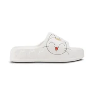 Moda i Uroda OUTLET - Klapki Piankowe Basenowe Ogrodowe Lekkie Wygodne Modne Stylowe Na Lato Letnie Wsuwane Gumowe Damskie Z Kotkiem Cats Białe 39 - miniaturka - grafika 1