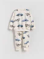 Spodenki dla niemowląt - Reserved - Bawełniany komplet z nadrukiem - złamana biel - miniaturka - grafika 1