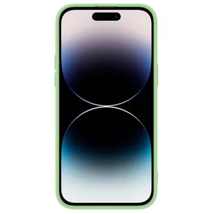 Nillkin CamShield Silky Silicone Case etui iPhone 14 Pro pokrowiec z osłoną na aparat zielony - Etui i futerały do telefonów - miniaturka - grafika 2