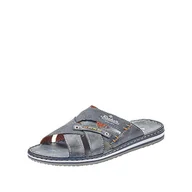 Klapki i japonki męskie - Rieker Klapki męskie wiosna/lato 21599, Niebieski Ocean Denim 14, 41 EU - miniaturka - grafika 1