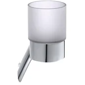 Kubki na szczoteczki do zębów - DEANTE Kubek ścienny SILIA chrom/szkło ADI_0911* - miniaturka - grafika 1