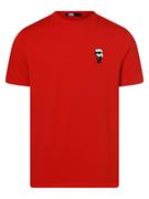 Koszulki męskie - KARL LAGERFELD - T-shirt męski, czerwony - miniaturka - grafika 1