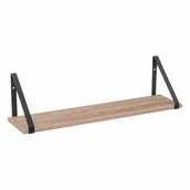 Półki do salonu - Półka Aliaj 58cm naturalna/czarna - miniaturka - grafika 1