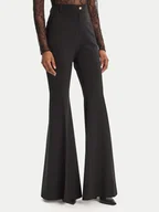 Spodnie damskie - PINKO Spodnie materiałowe 105705 A24C Czarny Regular Fit - miniaturka - grafika 1