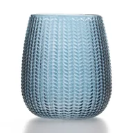 Wazony i flakony - Wazon owalny SEVILLA kolor niebieski ameliahome - VASE/AH/SEVILLA/NAVY/12,5X14 - miniaturka - grafika 1