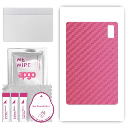 folia naklejka skórka strukturalna na TYŁ do HTC A101 - Carbon Różowy - apgo SKINS