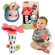 Zabawki sensoryczne - Fisher-Price Planet Friends Sensoryczna Zabawka Pracowita Pszczółka I Kwiatek Grzechotka 3m+ - miniaturka - grafika 1
