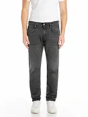 Spodnie męskie - Replay Dżinsy - Slim fit - w kolorze antracytowym - miniaturka - grafika 1