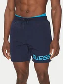 Kąpielówki męskie - Guess Szorty kąpielowe F5GT12 WH1C2 Granatowy Regular Fit - miniaturka - grafika 1