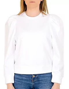 KARL LAGERFELD Damska bluza z logo Puffy Sleeve, Anis, XL - Bluzy damskie - miniaturka - grafika 1