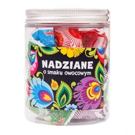 Cukierki - KARMELKI NADZIANE O SMAKU OWOCOWYM - ŁOWICKIE CZARNE 150g FOLKSTAR - miniaturka - grafika 1