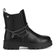 Buty dla dziewczynek - Botki DeeZee CM231117-1 Czarny - miniaturka - grafika 1