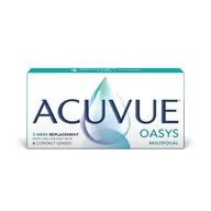 Soczewki kontaktowe - Johnson & Johnson Acuvue Oasys Multifocal 6 szt. Soczewki dwutygodniowe (3.00 dpt, Addition MID (1.50 - 1.75) & BC 8.4), z ochroną UV - miniaturka - grafika 1