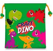 Plecaki worki - Kids Euroswan, Crazy Dino, Worek na żywność, 22 cm - miniaturka - grafika 1