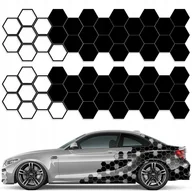 Akcesoria tuningowe - Naklejki na Auto Motyw Hexagon 60 sztuk 15cm - miniaturka - grafika 1
