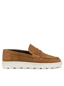 Mokasyny męskie - Geox Mokasyny U Spherica Ecub-1 U55GPD 00022 C6018 Brązowy - miniaturka - grafika 1