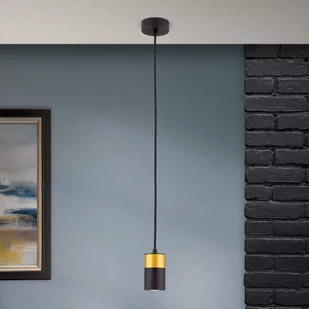 Lampa wisząca Martini czarna/złota - Lampy sufitowe - miniaturka - grafika 1