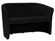 Sofy i kanapy - SOFA TM-2 CZARNA EK-14 / WENGE - miniaturka - grafika 1