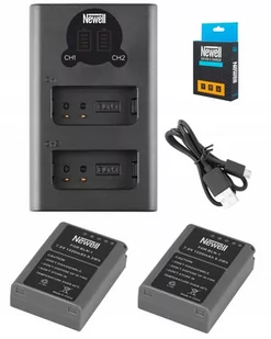 Zestaw Ładowarka Lcd Dual+2Akumulatory Do Olympus Bln1 - Ładowarki i akumulatory - miniaturka - grafika 1