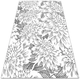 Wewnętrzny dywan winylowy Kontury pąków 100x150 cm - Dywany - miniaturka - grafika 1