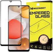 Szkła hartowane na telefon - Wozinsky super wytrzymałe szkło hartowane Full Glue na cały ekran z ramką Case Friendly Samsung Galaxy A42 5G czarny - miniaturka - grafika 1