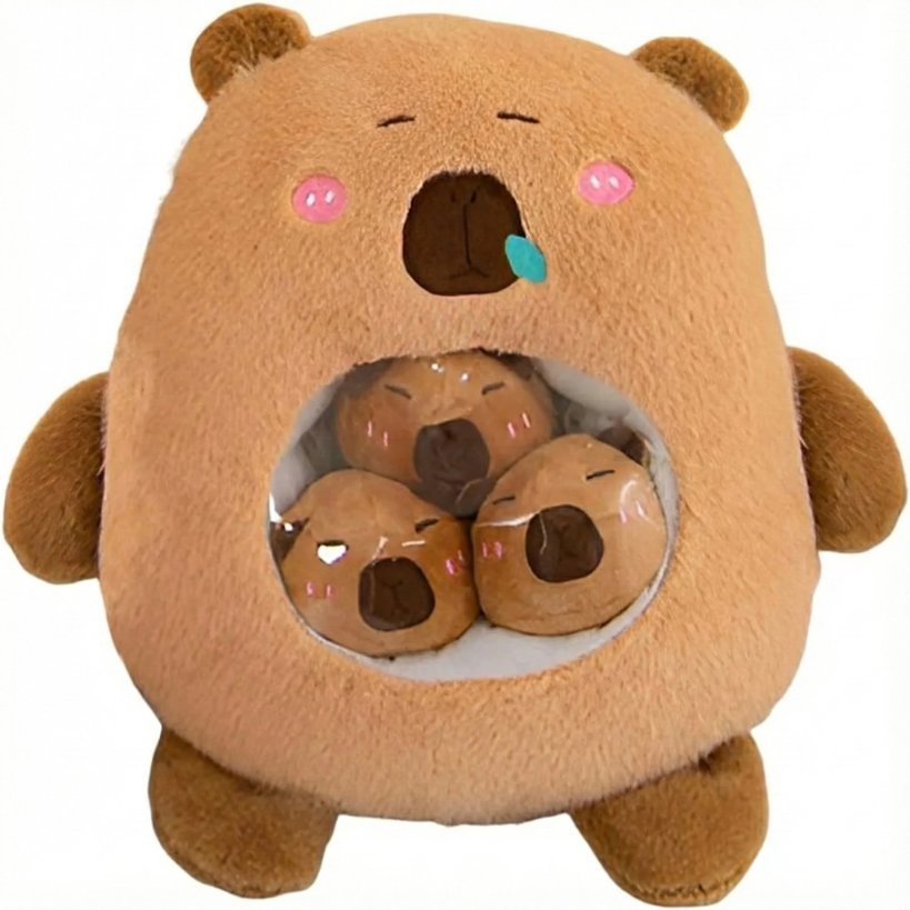 Duży Miś Pluszak z 3 Małymi Misiami w Brzuchu Zestaw Prezent