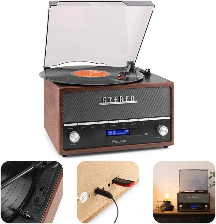 Audizio Frisco z radiem DAB brązowy one size