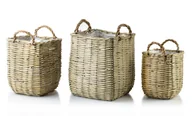 Pudła i pojemniki do przechowywania - Komplet 3 koszy wiklinowych Gustav - miniaturka - grafika 1