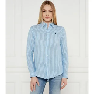 POLO RALPH LAUREN Lniana koszula Classic fit - Koszule damskie - miniaturka - grafika 1