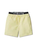 Spodenki damskie - Calvin Klein Swimwear Szorty kąpielowe KV0KV00054 Żółty Regular Fit - miniaturka - grafika 1