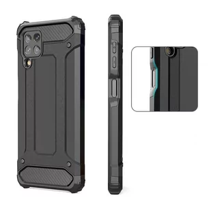 Hybrid Armor pancerne hybrydowe etui pokrowiec Samsung Galaxy A22 4G czarny - Etui i futerały do telefonów - miniaturka - grafika 2