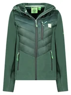 Kurtki damskie - Geographical Norway Kurtka pikowana "Tulka" w kolorze zielonym - miniaturka - grafika 1