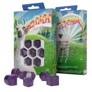 Zestaw kości Llama Dice: Zippy, kolor purpurowy Q-Workshop - gra - Akcesoria do gier planszowych - miniaturka - grafika 1