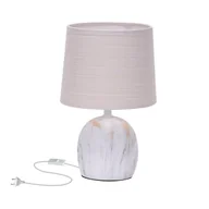 Lampy stojące - Lampa stołowa ADELINA E14 - marmur/beżowy - miniaturka - grafika 1