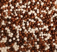 Dodatki do ciast w proszku - POSYPKA CHRUPKI RYŻOWE MIX W CZEKOLADZIE - 50g - miniaturka - grafika 1