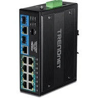 Pozostałe akcesoria sieciowe - Trendnet TI-BG104 łącza sieciowe Nie zarządzany Gigabit Ethernet (10/100/1000) Obsługa PoE Czarny - miniaturka - grafika 1