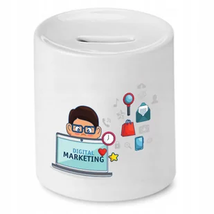 Skarbonka Dla Krawca na Urodziny Imieniny Prezent z Nadrukiem ze Zdjęciem + Opakowanie na prezent (wzór 03) - Skarbonki - miniaturka - grafika 1