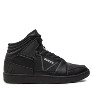 Sneakersy męskie - Sneakersy Guess Sava Mid FMTSAM PAC12 Czarny - miniaturka - grafika 1