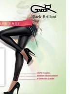 Legginsy - Legginsy Gatta Black Brillant Błyszczące - miniaturka - grafika 1
