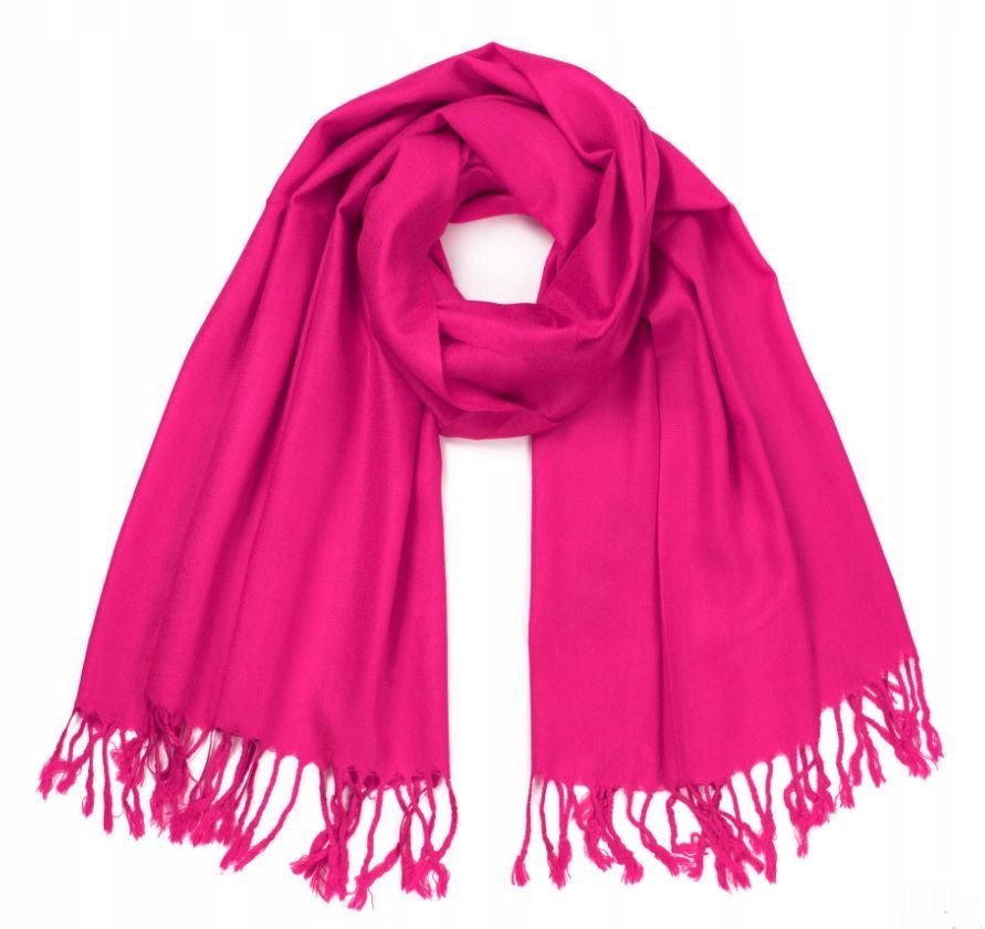 Szalik Damski Miękki Z Frędzlami Klasyczny Cienki Elegancki Wiosenny Jesień