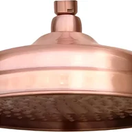 Deszczownice - Miedziana głowica prysznicowa, średnica 20 cm (8 cali), wysokociśnieniowa, stała głowica prysznicowa z regulowanym kątem nachylenia, deszczownica - miniaturka - grafika 1