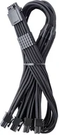 Kable komputerowe i do monitorów - CableMod C-Series Pro ModMesh 12V-2x6-Kabel, Sleeved, 16-Pin zu 4x 8-Pin, fr Corsair Type 4 und 3 PSUs - schwarz, 60cm - miniaturka - grafika 1