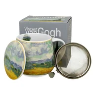 Kubki - Porcelanowy kubek z zaparzaczem 430 ml Van Gogh Wheat Field - miniaturka - grafika 1