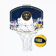 Koszykówka - Zestaw do mini-koszykówki Wilson NBA Team Mini Hoop Denver Nuggets - miniaturka - grafika 1