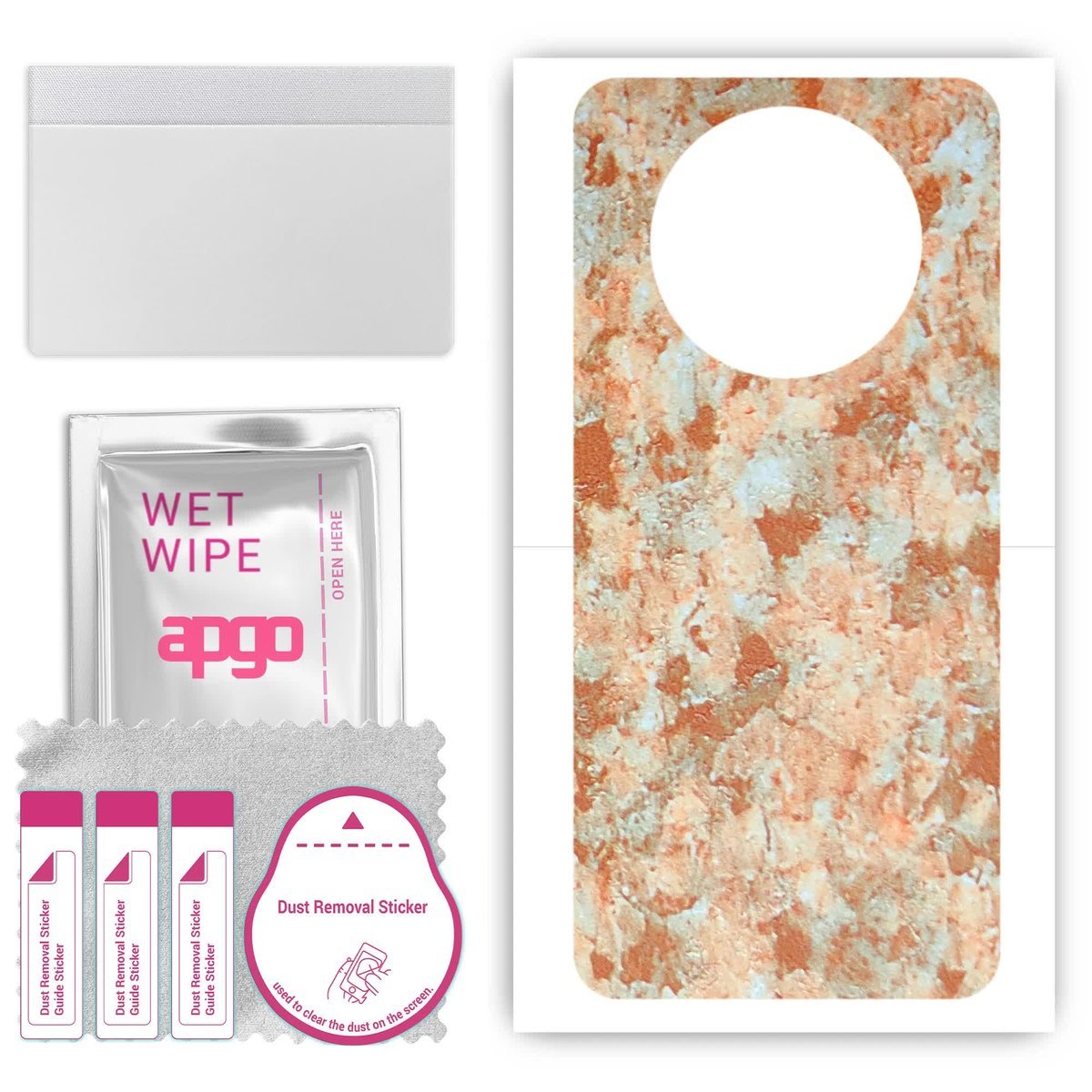 Folia naklejka skórka strukturalna na TYŁ do Oppo Reno12 F 4G - Kamień Piaskowiec - apgo SKINS