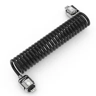 Kontrola dostępu - Compulocks Dual Head Coiled Cable Keyed Lock Czarny - miniaturka - grafika 1