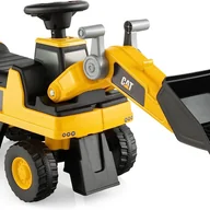 Place zabaw - Dziecięca koparka do siedzenia z miejscem do przechowywania pod siedzeniem, koparka dziecięca z klaksonem i regulowaną łopatą, - miniaturka - grafika 1