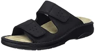 Klapki i japonki męskie - Berkemann Męskie klapki Tobias, czarny - czarny mat - 47 EU - miniaturka - grafika 1