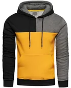 Bluzy męskie - Bluza męska w kolorowe bloki Recea - miniaturka - grafika 1